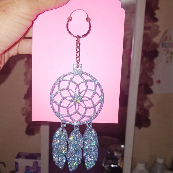 Custom Acrylic Dream Catcher Keychain - Picture 2 of 5